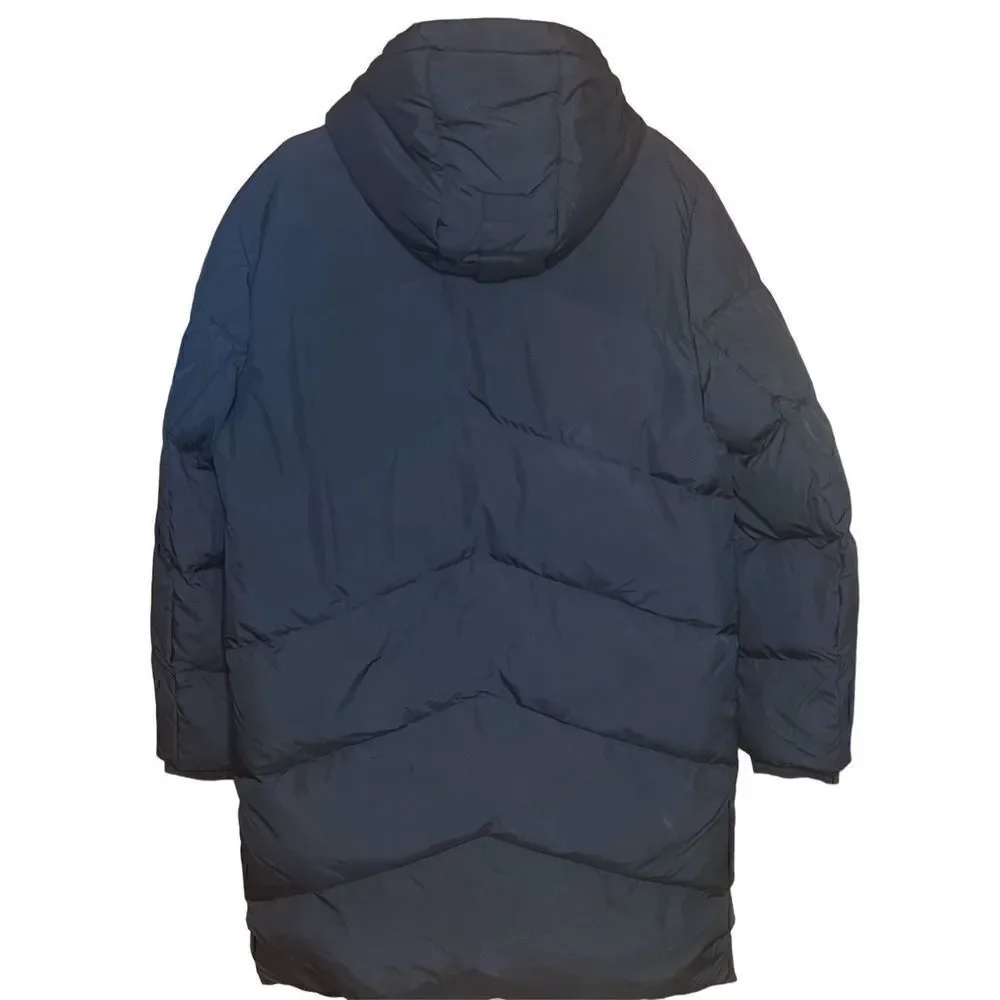 ANDREW MARC Sullivan Down Hooded Puffer Parka in Black NWT Size Small
